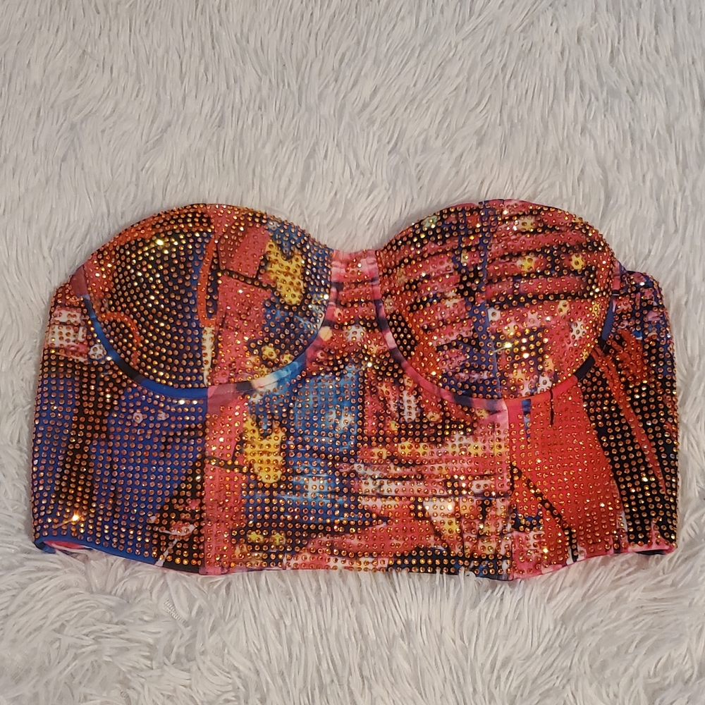 Akira Colorful Rhinestone Corset (M)